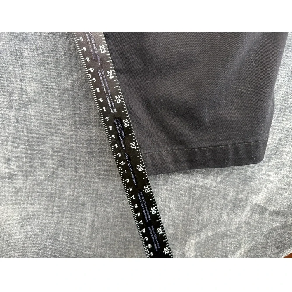 Lee Extreme Comfort Pants Mens 46x30 Black Cotton Blend Straight Chino Gorpcore